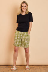 Leaf Print Shorts