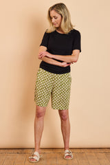 Leaf Print Shorts