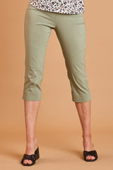 Jean Style Bengaline Stretch Crop