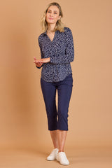 Jean Style Bengaline Stretch Crop