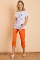 Jean Style Bengaline Stretch Crop