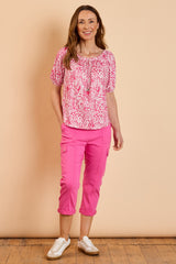 Combat Style Bengaline Stretch Cropped Trousers