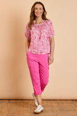 Combat Style Bengaline Stretch Cropped Trousers