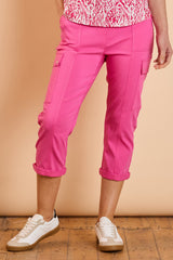 Combat Style Bengaline Stretch Cropped Trousers