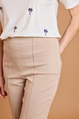 Bengaline Pintuck Flared Crop