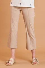 Bengaline Pintuck Flared Crop