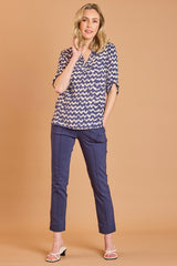 Pintuck Bengaline Stretch Trousers