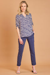 Pintuck Bengaline Stretch Trousers