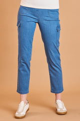 Stretch Denim Combat Trousers